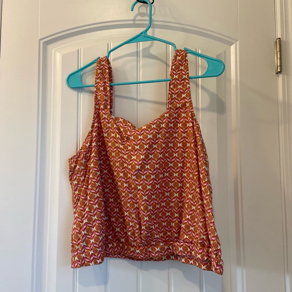a.n.a women’s linen crop top